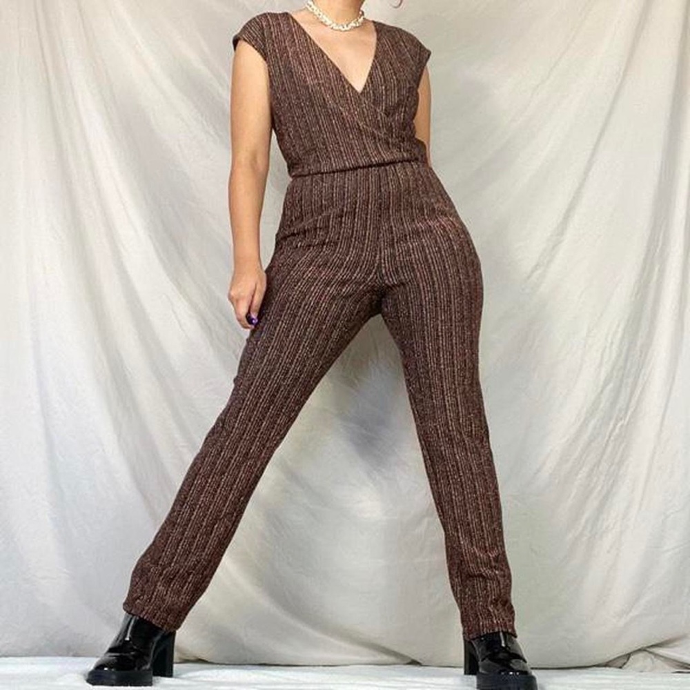 NWT sparkly copper jumpsuit🍫✨
